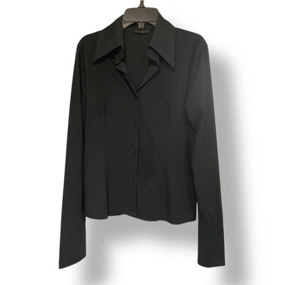 Sisley button down blk l/s top - Picture 7 of 9